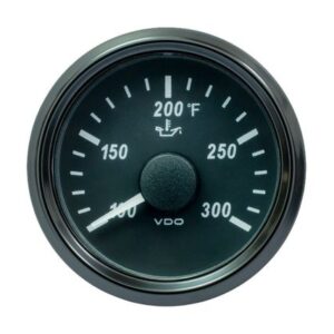 Vdo Singleviu 52mm (2-1/16") Oil Temp. Gauge - 300 Degree F - 322-18 Ohm