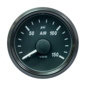 Vdo Singleviu 52mm (2-1/16") Air Pressure Gauge - 150 Psi - 0-180 Ohm