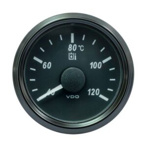 Vdo Singleviu 52mm (2-1/16") Hydraulic Oil Temp. Gauge - 120 Degreec - 291-22 Ohm