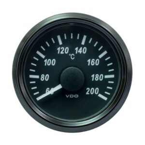 Vdo Singleviu 52mm (2-1/16") Cylinder Temp. Gauge - 200 Degreec - 471-14 Ohm