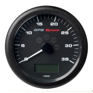 Veratron 4-1/4" (110mm) Viewline Gps Speedometer 0-35 Knots/Kmh/Mph - 8 To 16v Black Dial & Bezel