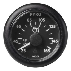 Veratron 52 Mm (2-1/16") Viewline Pyrometer - 250 Degree To 1650 Degreef - Black Dial & Bezel