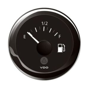 Veratron 52mm (2-1/16") Viewline Tank Level Gauge E/F - 3-180 Ohm - Black Dial & Bezel