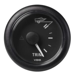 Veratron 52mm (2-1/16") Viewline Trim Indicator Gauge Up/Down - Black Dial & Round Bezel