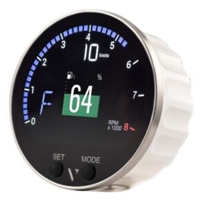 Veratron 85mm (3-3/8") Vmh-35s Multifunction Gauge W/Voltage Dependent (0-5v) Sensor Input W/O Gps