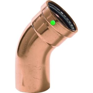Viega Propress - 2-1/2" - 45 Degree Copper Elbow - Street/Press Connection - Smart Connect Technology