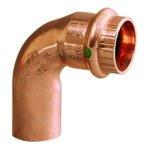 Viega Propress 1-1/4" - 90 Degree Copper Elbow - Street/Press Connection - Smart Connect Technology