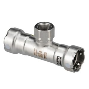 Viega Megapress 316 Fkm Tee W/Fpt - 1-1/2" X 1-1/2" X 1" (Fpt)