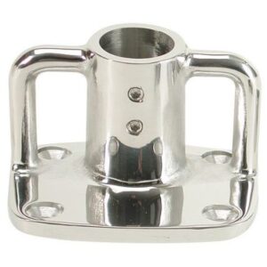 Whitecap 4 Degree Rectangular Base - 316 Stainless Steel - 3-1/2" X 3"