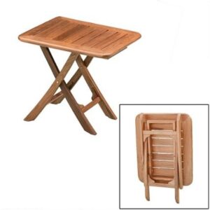 Whitecap Teak Small Adjustable Slat Top Table