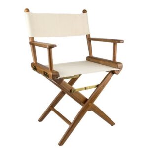 Whitecap Director'S Chair W/Natural Seat Covers - Teak