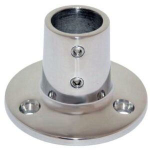Whitecap ⅞" O.D. 90 Degree Round Base Ss Rail Fitting