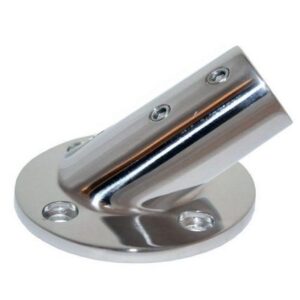 Whitecap ⅞" O.D. 30 Degree Round Base Ss Rail Fitting