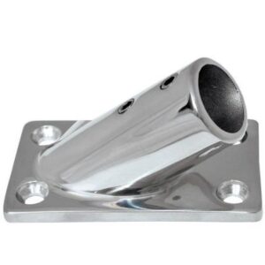 Whitecap ⅞" O.D. 30 Degree Rectangle Base Ss Rail Fitting