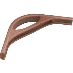 Whitecap Teak Track Corner W/Hand Hold Molding - 3/4"