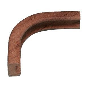 Whitecap Teak Track Outside Corner Molding - 1/2"