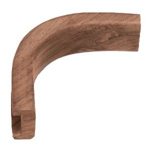 Whitecap Teak Track Inside Corner Molding - 3/4"