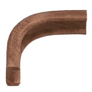 Whitecap Teak Track Outside Corner Molding - 3/4"