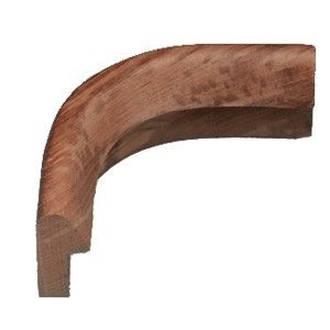 Whitecap Teak Rail Outside Corner Molding