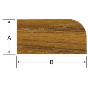Whitecap Teak Stop Molding Large - 5'