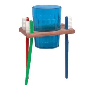 Whitecap Teak Glass & Toothbrush Holder