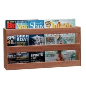 Whitecap Teak Double-Wide Magazine Rack