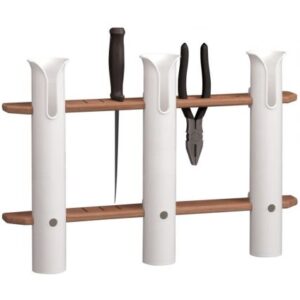 Whitecap Teak 3-Rod Tournament Storage Rack