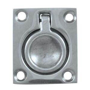Whitecap Flush Pull Ring - Cp/Brass - 1-1/2" X 1-3/4"