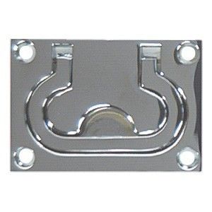 Whitecap Flush Pull Ring - Cp/Brass - 3" X 2"