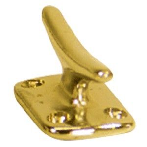 Whitecap Fender Cleat - Polished Brass - 2"