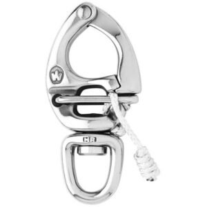 Wichard Hr Quick Release Snap Shackle With Swivel Eye - 90mm Length - 3-35/64"
