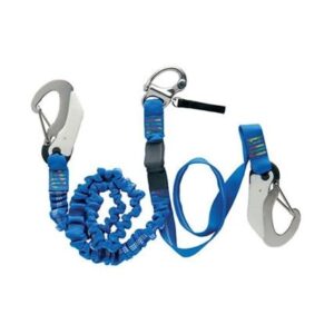 Wichard Double Releasable Elastic Tether Fixed Line W/3 Hooks