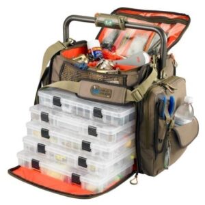 Wild River Frontier Lighted Bar Handle Tackle Bag W/5 Pt3700 Trays